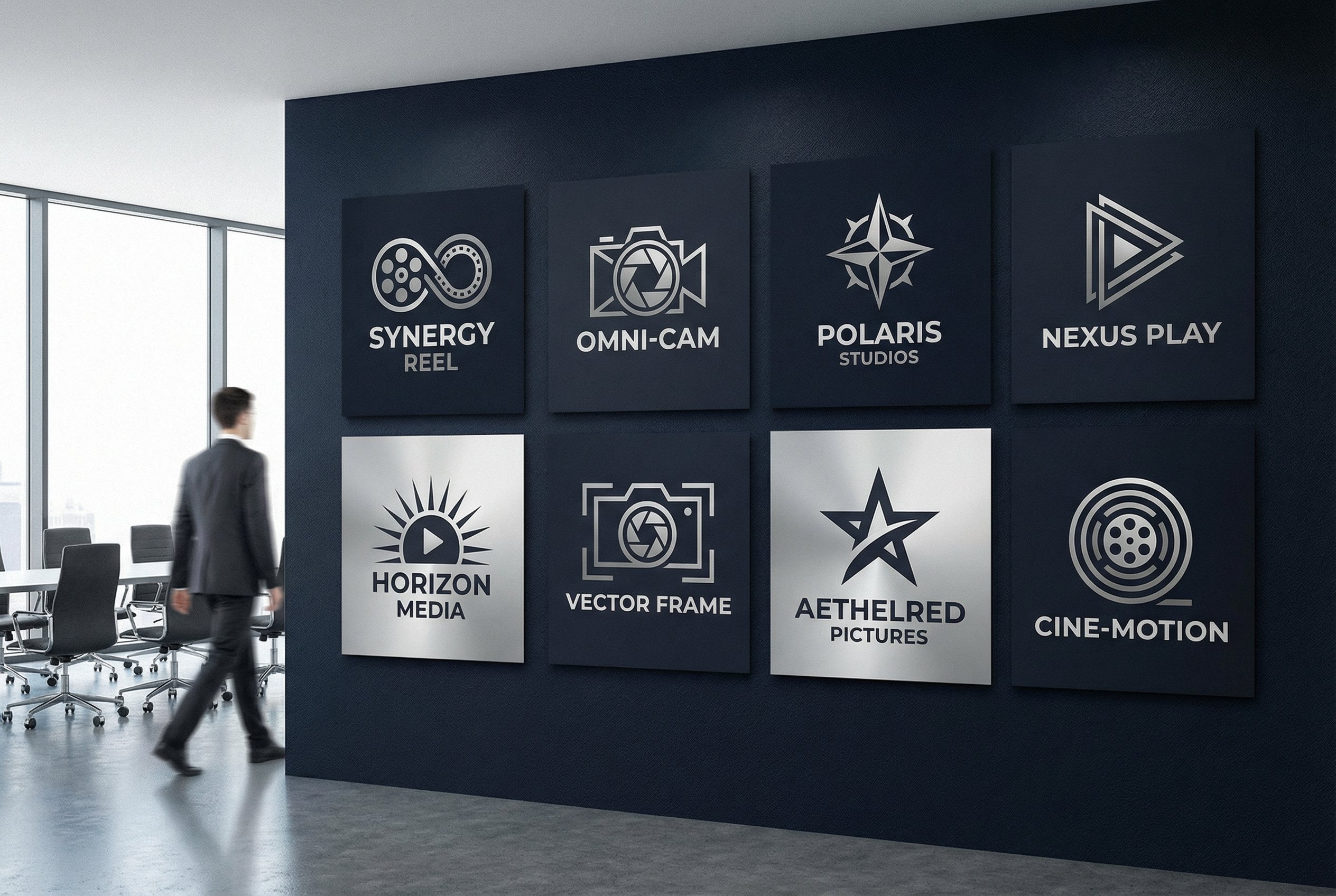 猎奇重口合作影视品牌Logo墙